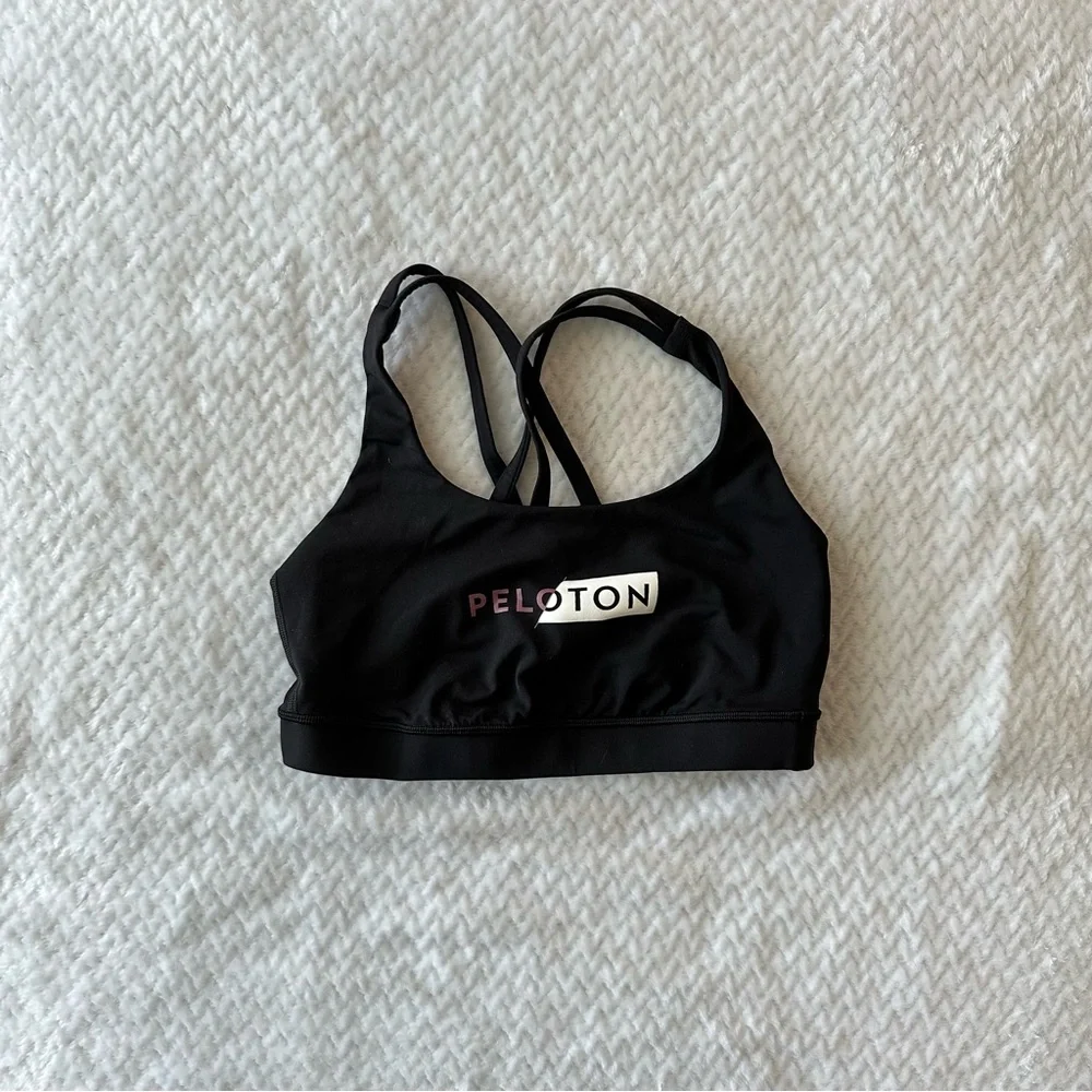 Lululemon x Peloton Energy Bra, Black, size 6